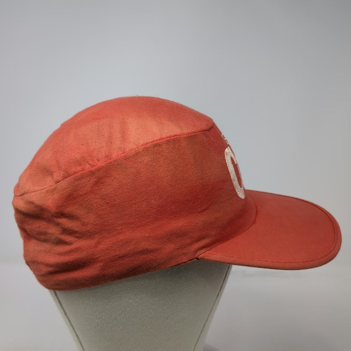 Coca-Cola Red One Size Army Cap Hat Flat Top Cadet Graphic Elastic Back Cotton