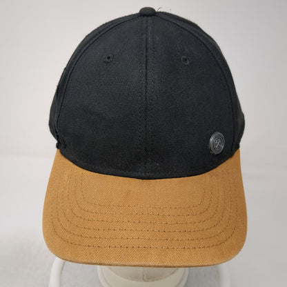 George Baseball Cap Black Brown One Size Two Tone Metal Hammer Pickaxe Rivet Hat