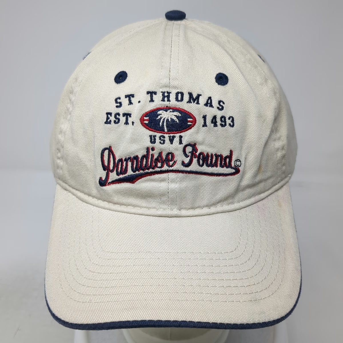 Caribbean Gifts & Things Baseball Cap Beige One Size USVI St Thomas Paradise Hat