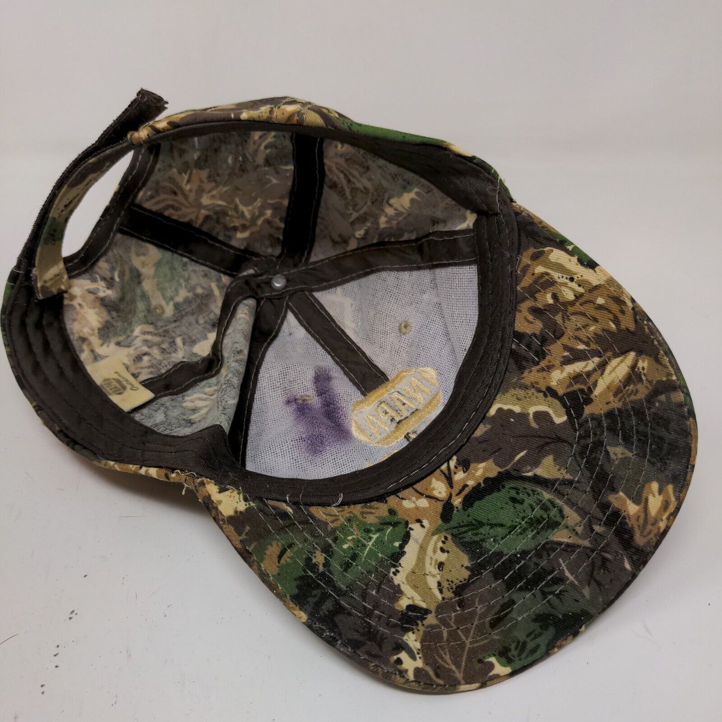 NAPA Outdoors Men's Strapback Hat Camo Size OSFM Embroidered 100% Cotton