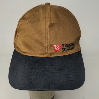 Tractor Supply Co Men's Snapback Hat Brown Size OSFA Embroidered Spell Out Logo