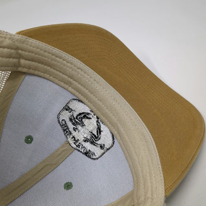 Outdoor Cap Chincoteague Island Crab Trucker Hat One Size Green Yellow Snapback