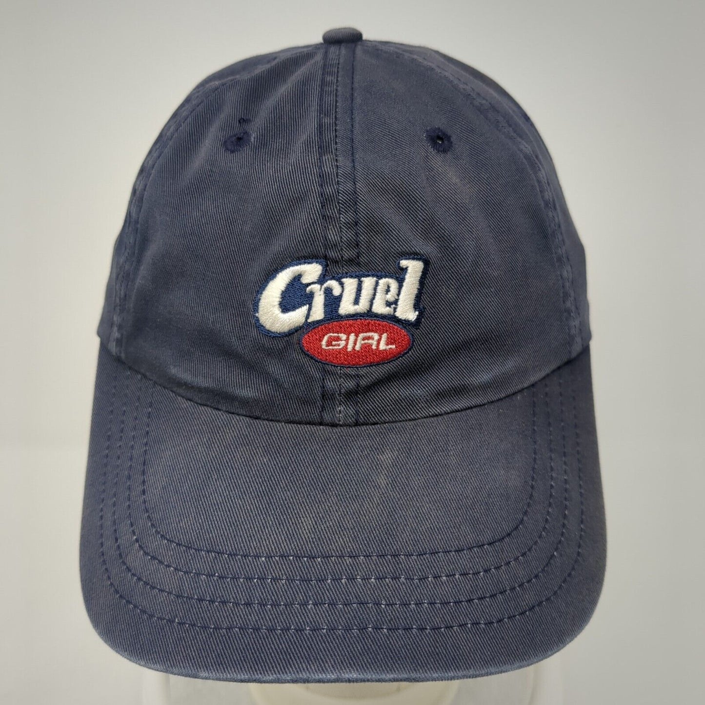 Cruel Girl Slideback Hat Blue One Size Adjustable Embroidered 6 Panel
