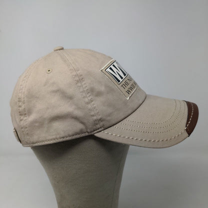 Jacbonson's Slideback Hat Tan Adjustable WWII National Museum Logo Embroidered