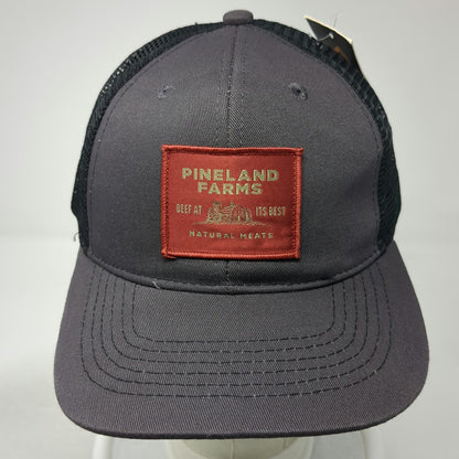 NISSI CAPS Gray Black One Size Trucker Hat Pineland Farms Beef Natural Meats