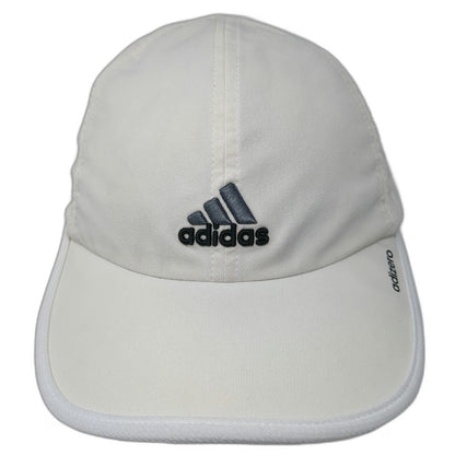 Adidas Baseball Cap White One Size Adizero Mesh Performance Strapback Hat
