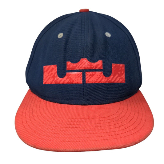 LeBron James Swoosh Logo 4th of July Snapback Hat Blue OSFM Adjustable Nike True