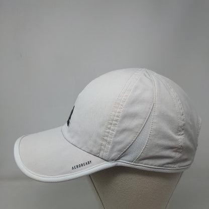 Adidas Aeroready Strapback Hat White One Size Adjustable Breathable Mesh