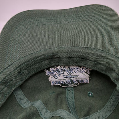 Disney Baseball Cap Green One Size Condor Flats Air Tours Leather Strap Hat
