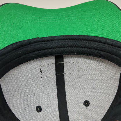 Head Start Crowned Heads NSHVL Nashville Snapback Hat Black One Size Green Brim