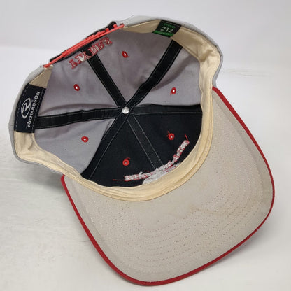 Richardson Snapback Hat Gray Red L Chaminade Flyers Baseball Structured Crown