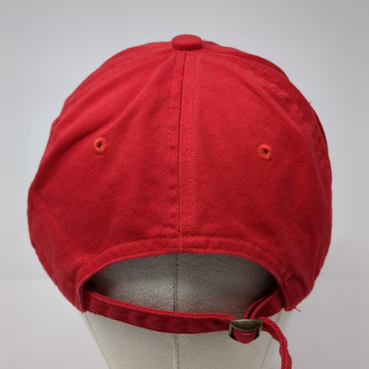 Lunada Bay Slideback Hat Red One Size Adjustable Vented Holes 6 Panel Blank