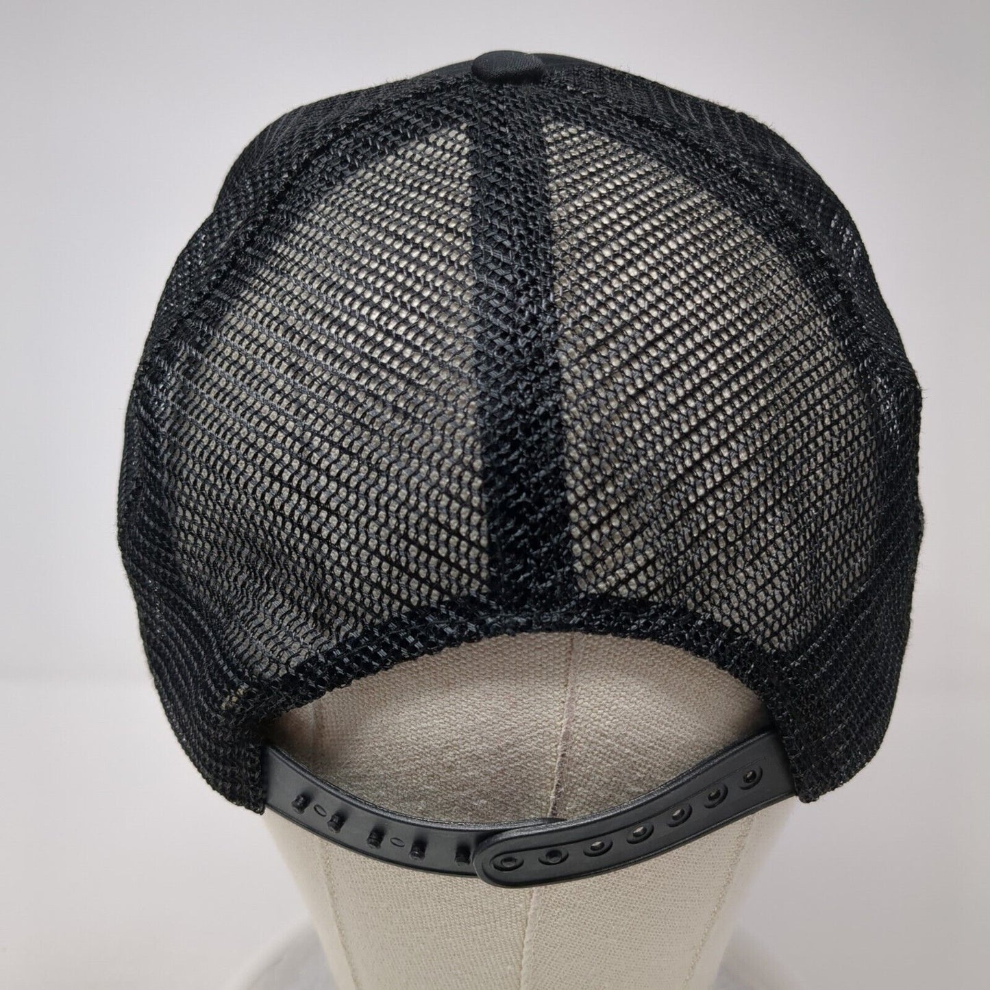 Shooting Times Snapback Rope Trucker Hat Black One Size Mesh Back KC