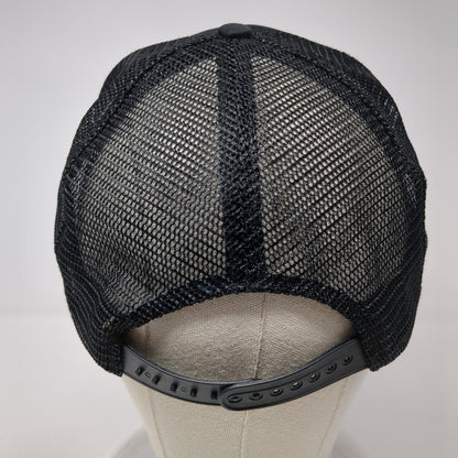 Shooting Times Snapback Rope Trucker Hat Black One Size Mesh Back KC