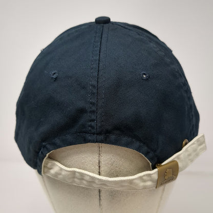 Alaska To Go! Baseball Cap Blue One Size Skagway Script Embroidery Slideback Hat