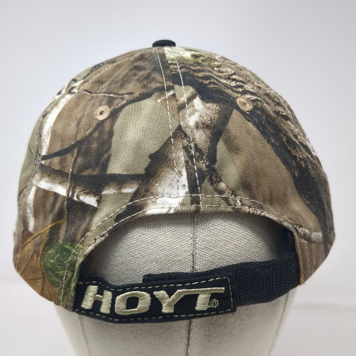 Team Hoyt Archery Baseball Cap Black Camo One Size Strapback Hunting Bow Hat