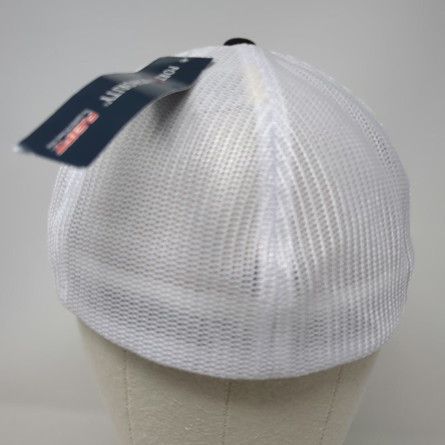 Port Authority Baseball Cap Black XL Flexfit Mesh J Fletcher Creamer Hat