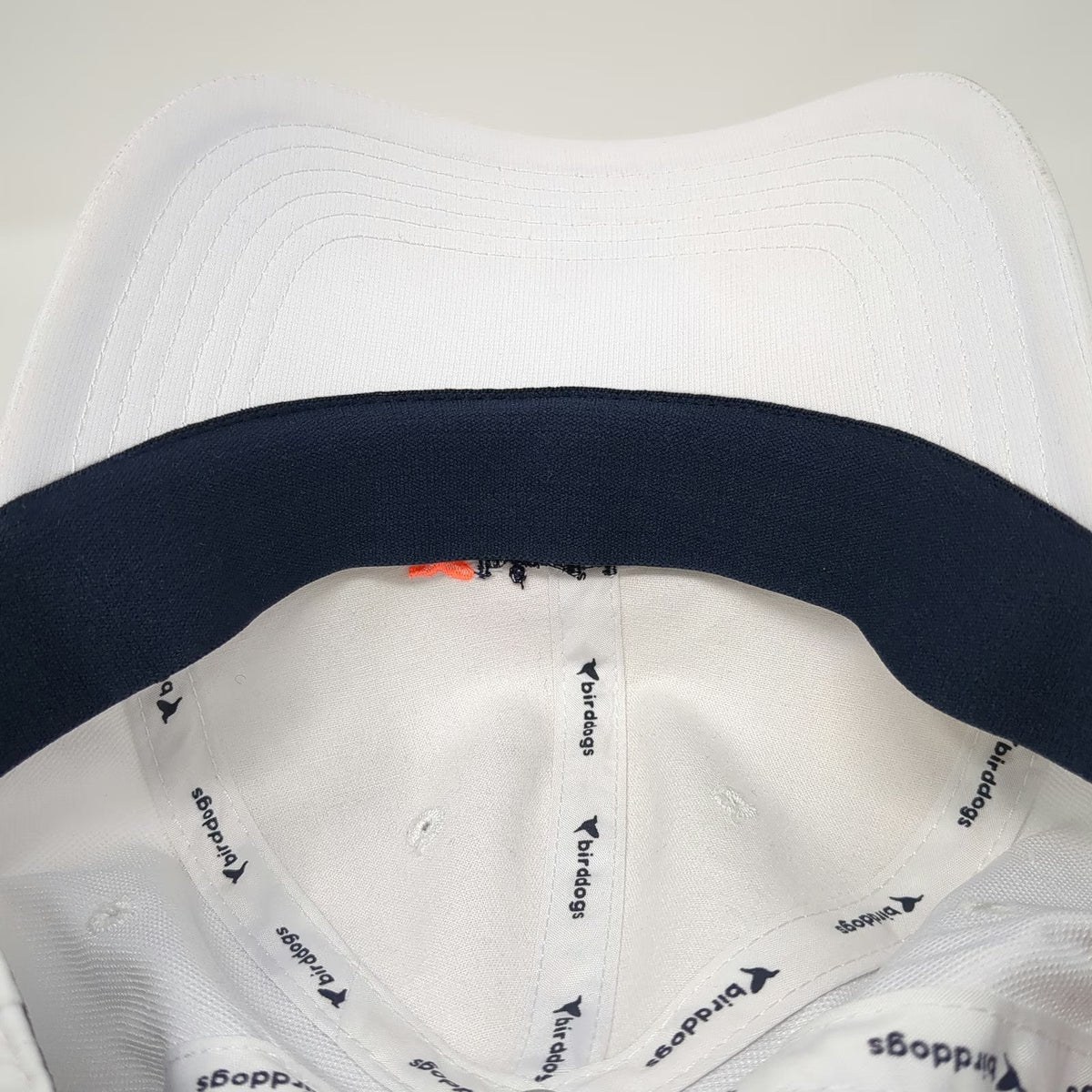 Birddogs Baseball Cap White One Size Performance Adjustable Slideback Hat