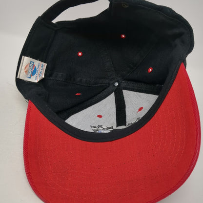 Nissun Baseball Cap Black Red One Size Ford Racing Checkered Flag Slideback Hat