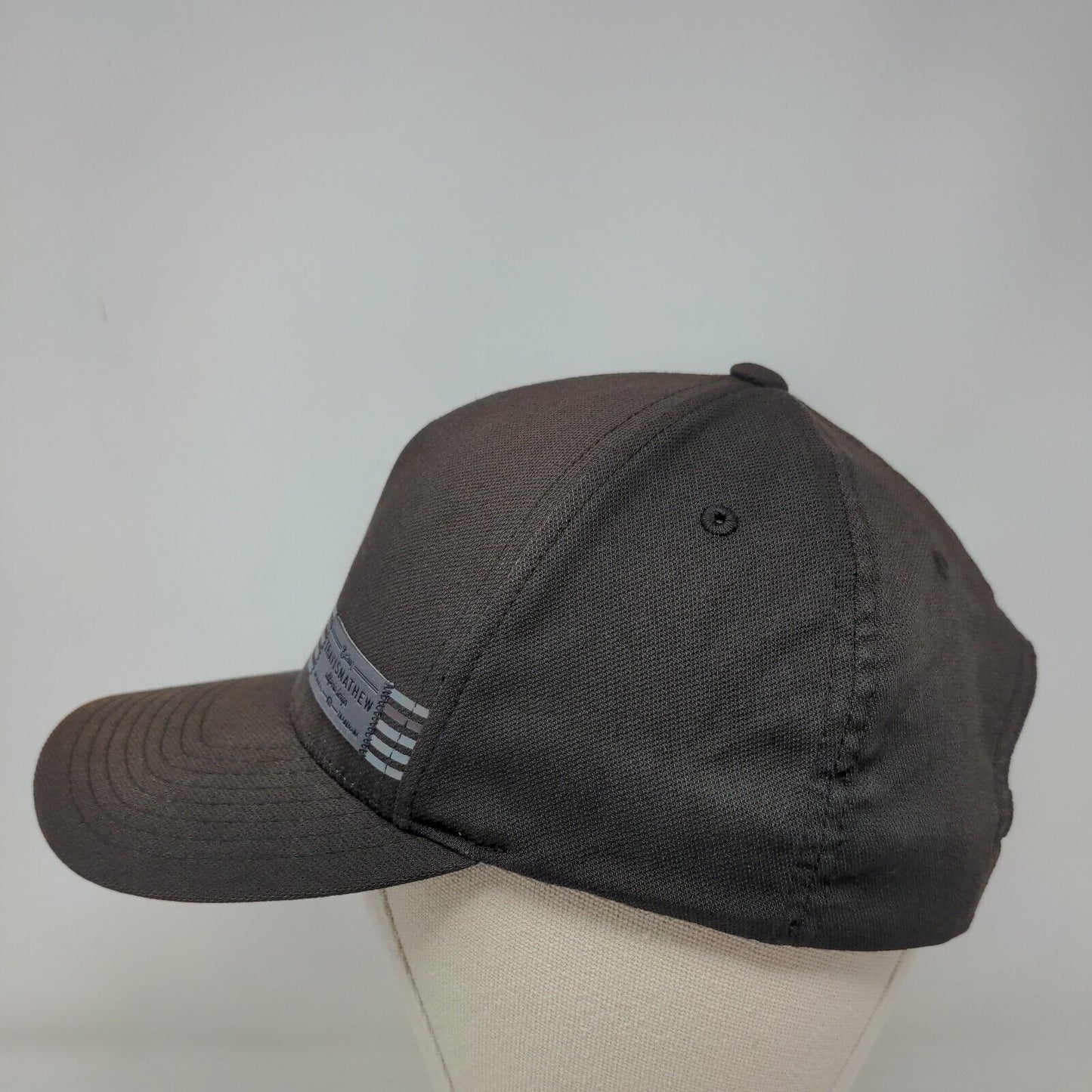 Travis Mathew Snapback Hat Black One Size Striped Trim Flexfit 110 Yupoong