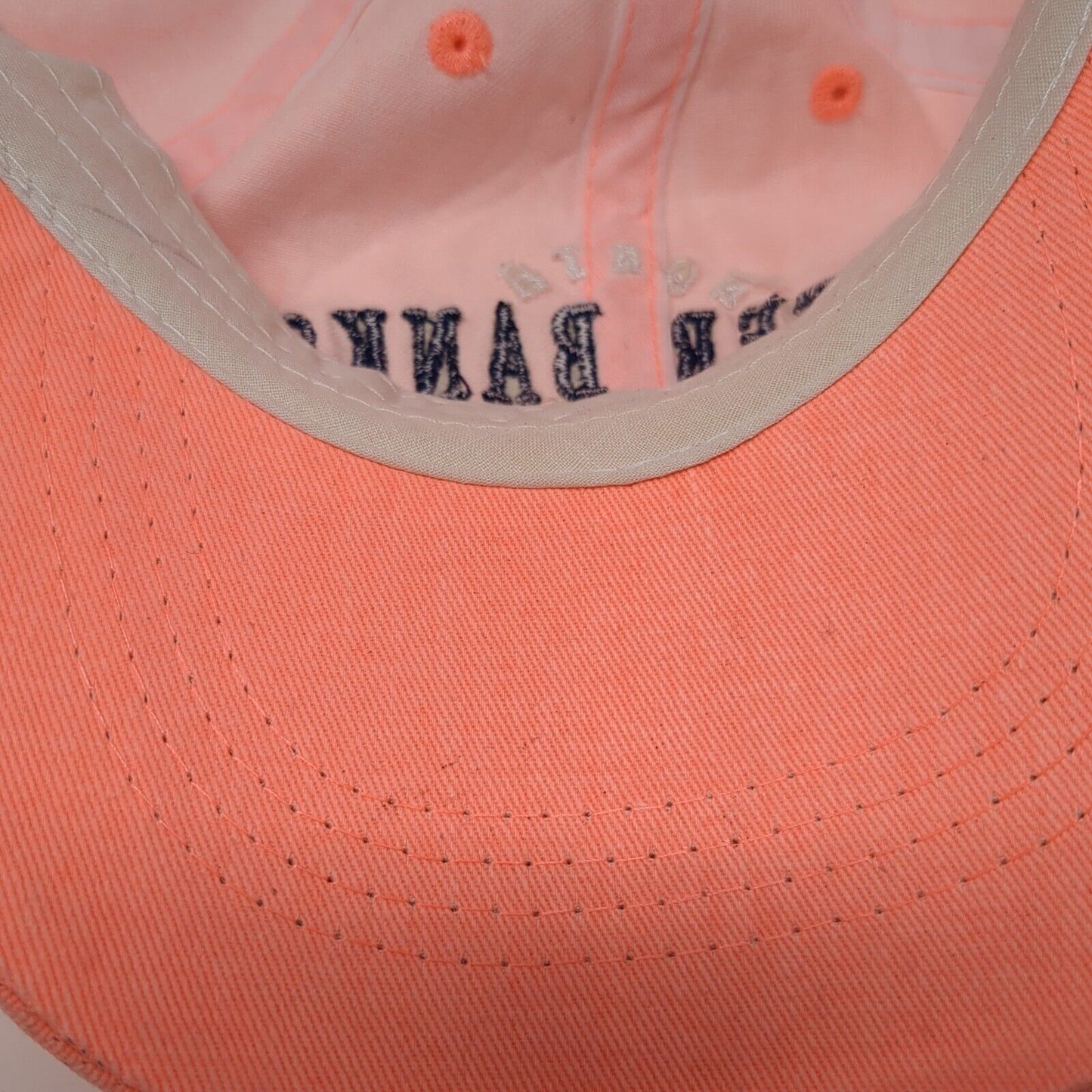 Outer Banks North Carolina Strapback Hat Pink One Size Adjustable
