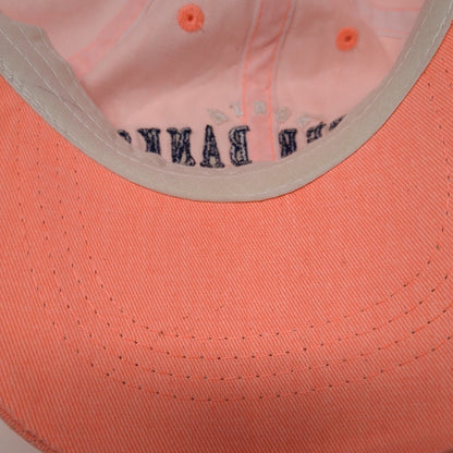 Outer Banks North Carolina Strapback Hat Pink One Size Adjustable