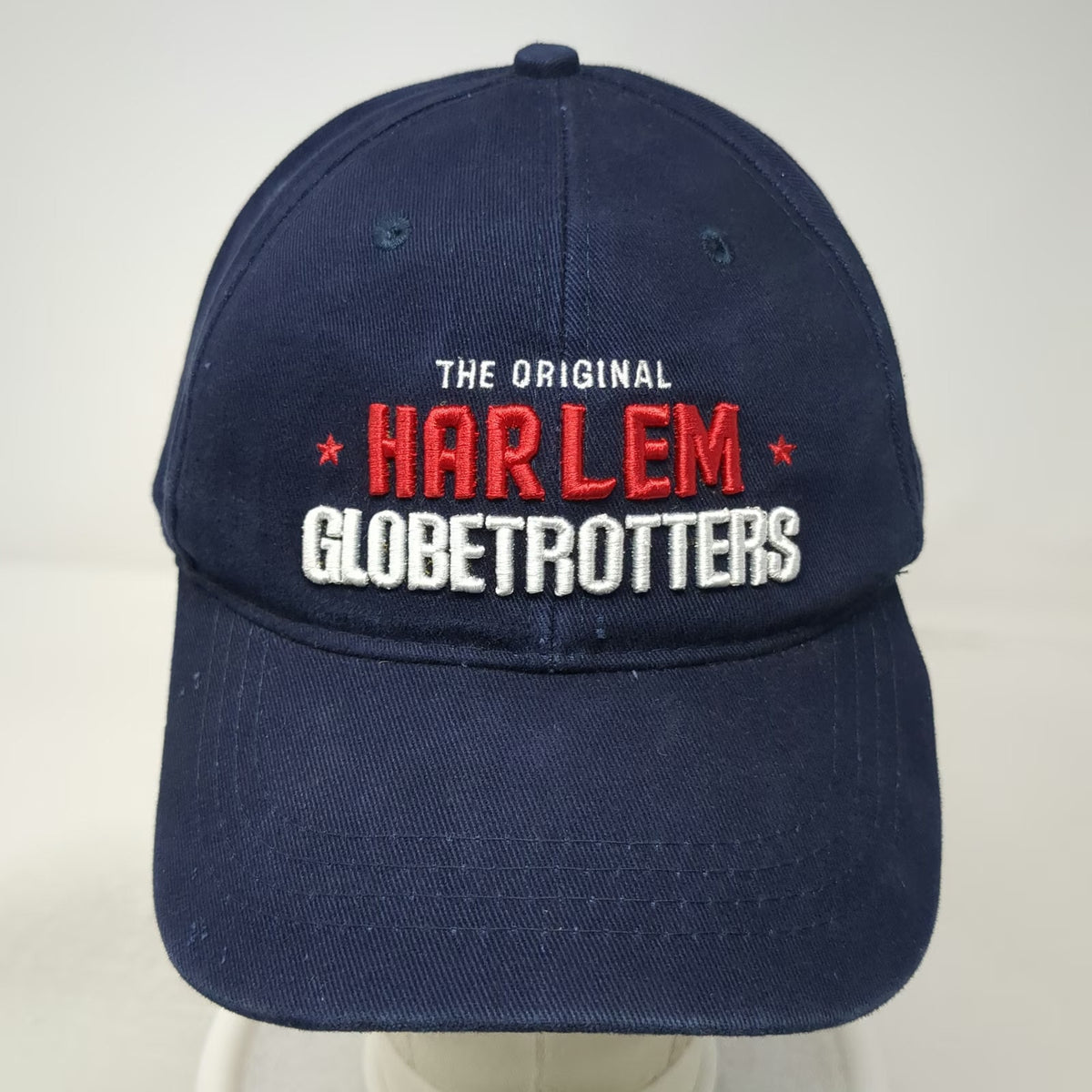 Custom Logos Harlem Globetrotters Basketball Blue Baseball Cap One Size Hat