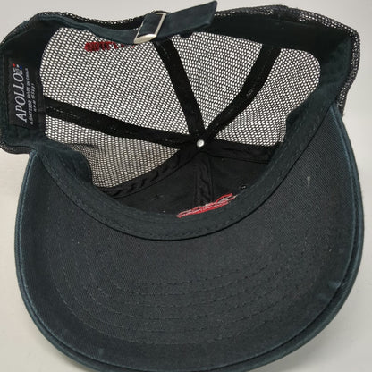 Apollo Baseball Cap Black One Size Freddys Grillin Scoopin Rockin Mesh Back Hat