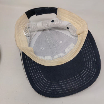 RAM Blackburn Strapback Mesh Back Trucker Hat Blue One Size Embroidered