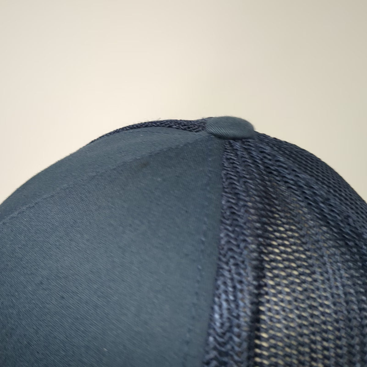 TravisMathew Trucker Hat Blue One Size Snapback Mesh Flexfit 110 Stripe Logo