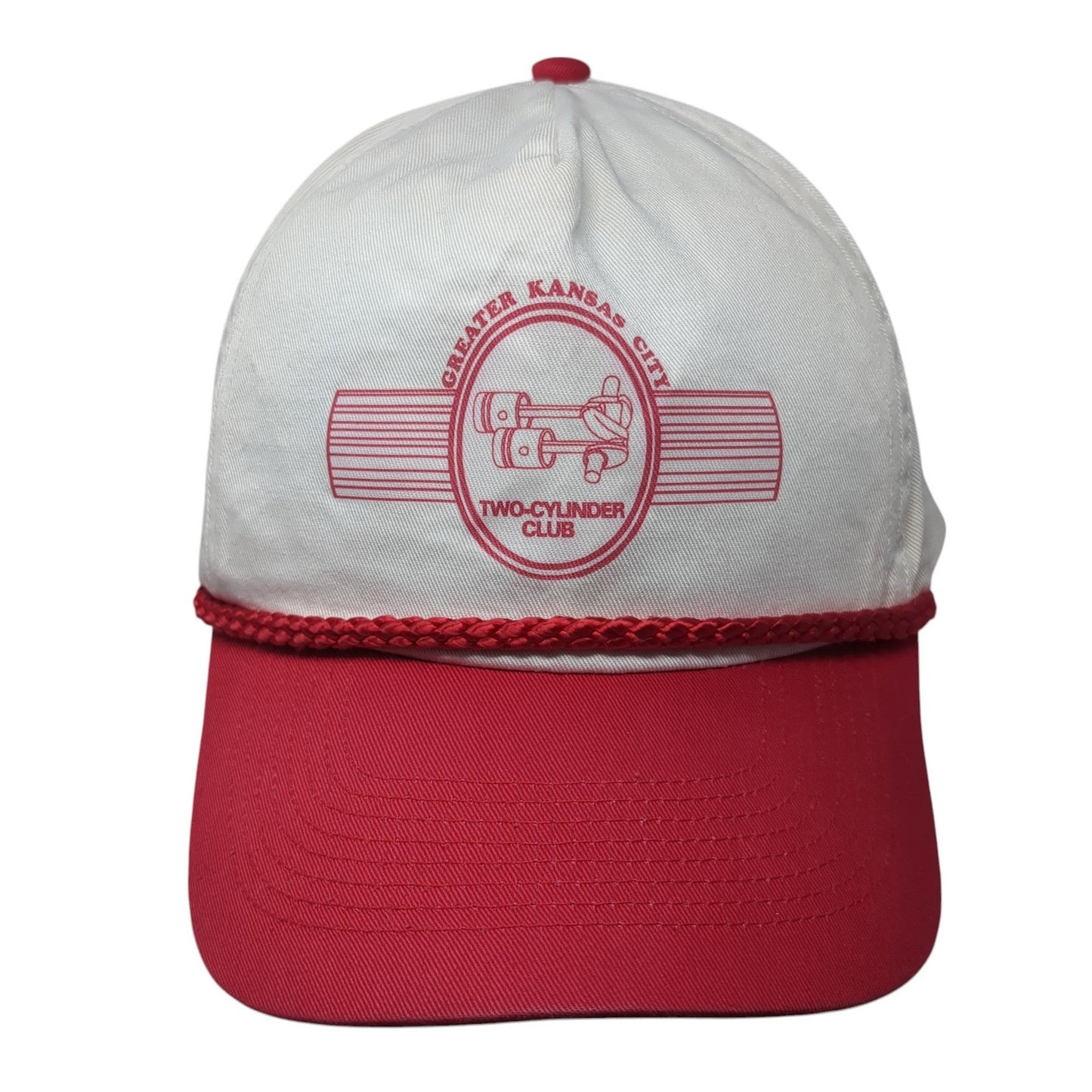 Greater Kansas City Two-Cylinder Club Snapback Rope Hat Multi One Size