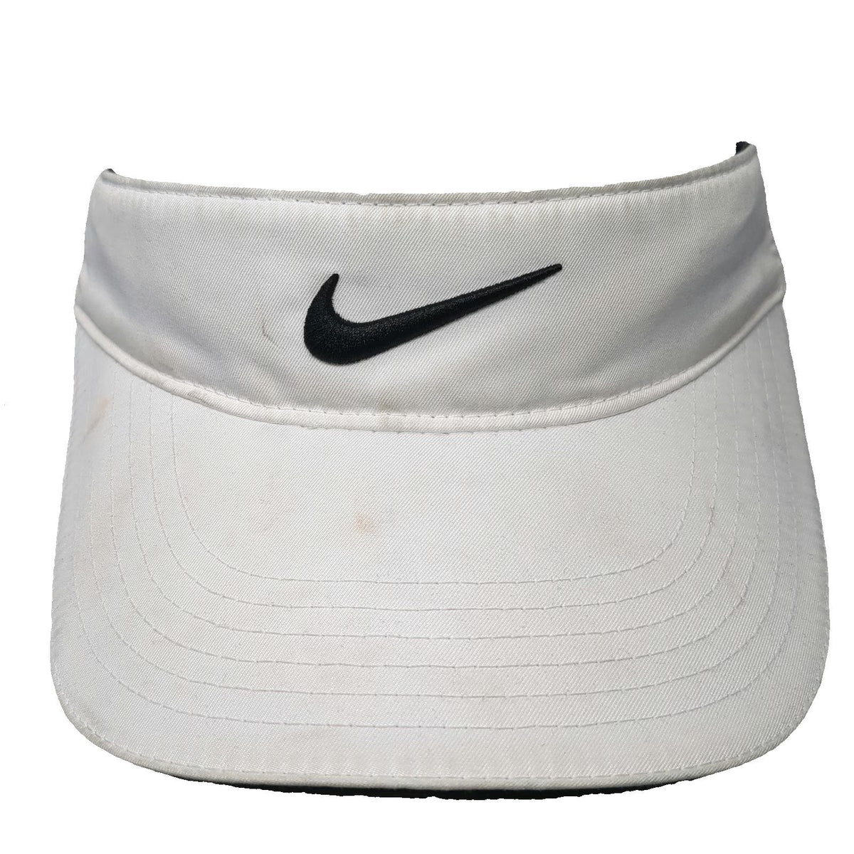Nike Golf Visor White One Size Swoosh Nike One VR Victory Red Polyester Hat