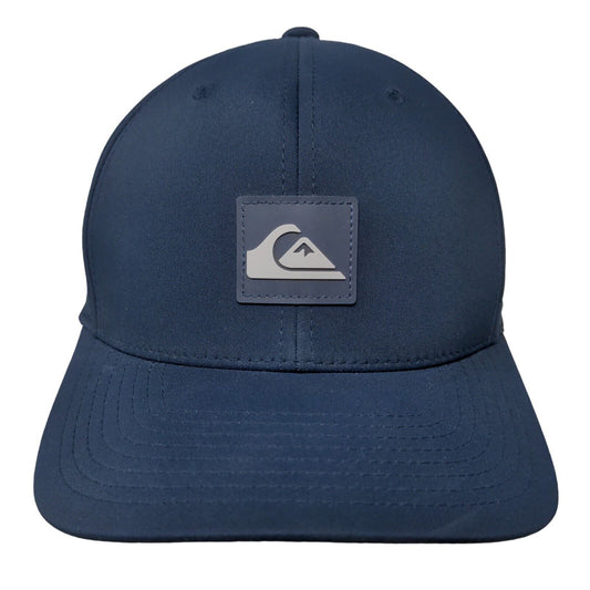 Quiksilver Men's Strapback Hat Blue Size OSFM 3D Patch Logo Polyester Blend