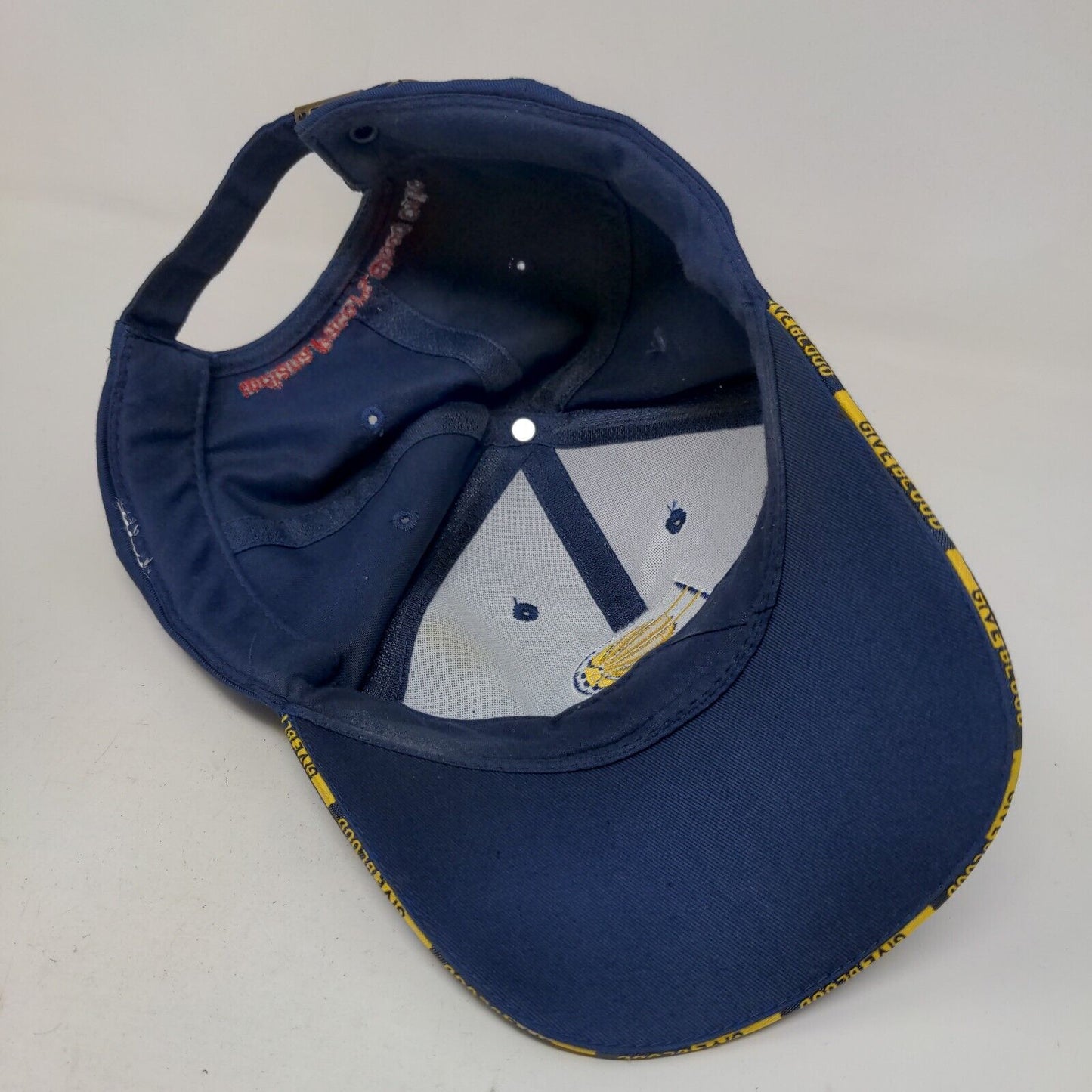 Indiana Pacers Men's Slideback Hat Blue Adjustable Embroidered Blood Drive Logo