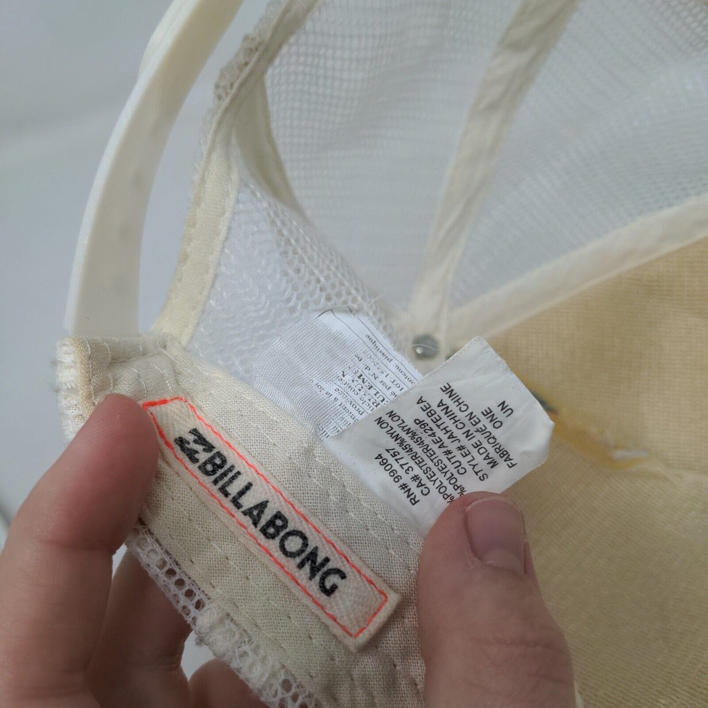 Billabong Snapback Trucker Hat Multicolor One Size Adjustable Bohemian Mesh Back