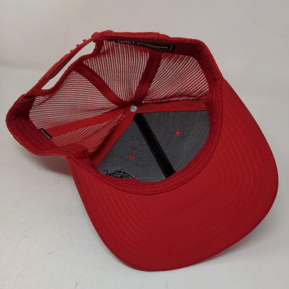 Richardson Style 112 Men's Snapback Mesh Back Trucker Hat Red Ladybug Logo