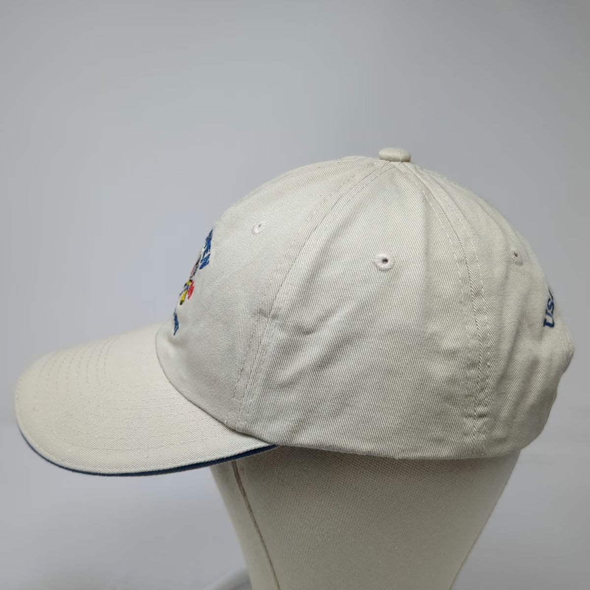 USGA Baseball Cap Beige OSFM 2006 US Open Winged Foot Member Golf Hat Strapback
