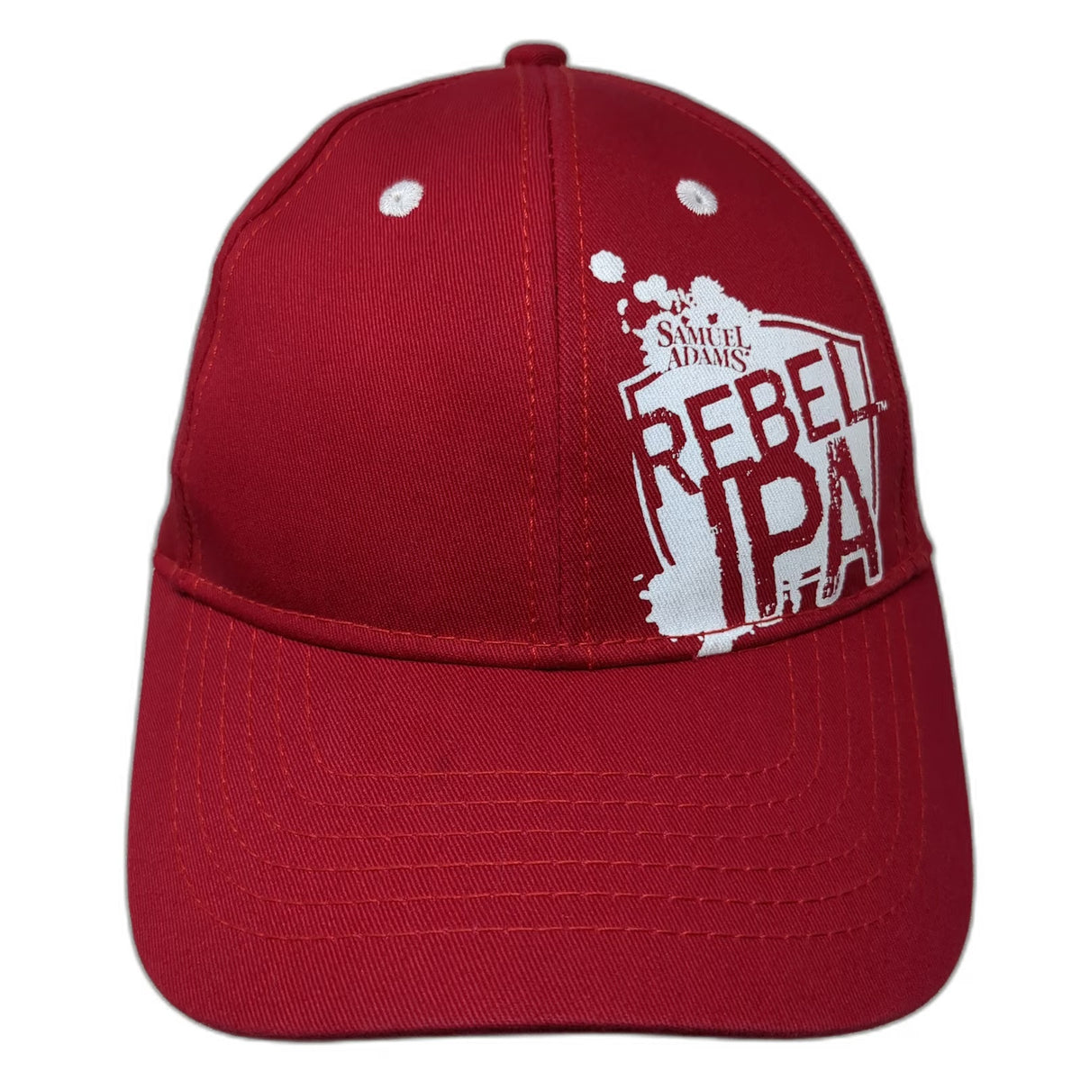 Red Snapback Hat One Size Samuel Adams Rebel IPA Beer Brewery Logo Adjustable