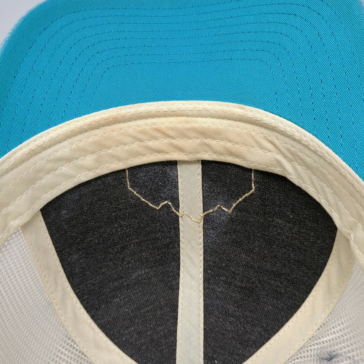 Richardson Trucker Hat Blue L Rockharbor Church Meridian ID Mesh Snapback Patch