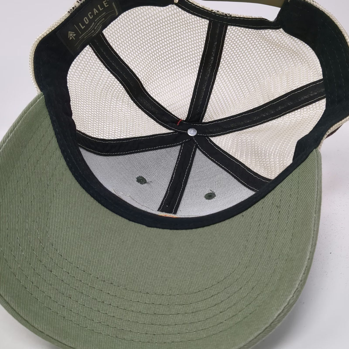 Locale Green Trucker Hat One Size Jackson Hole Wyoming Bear Mountain Logo