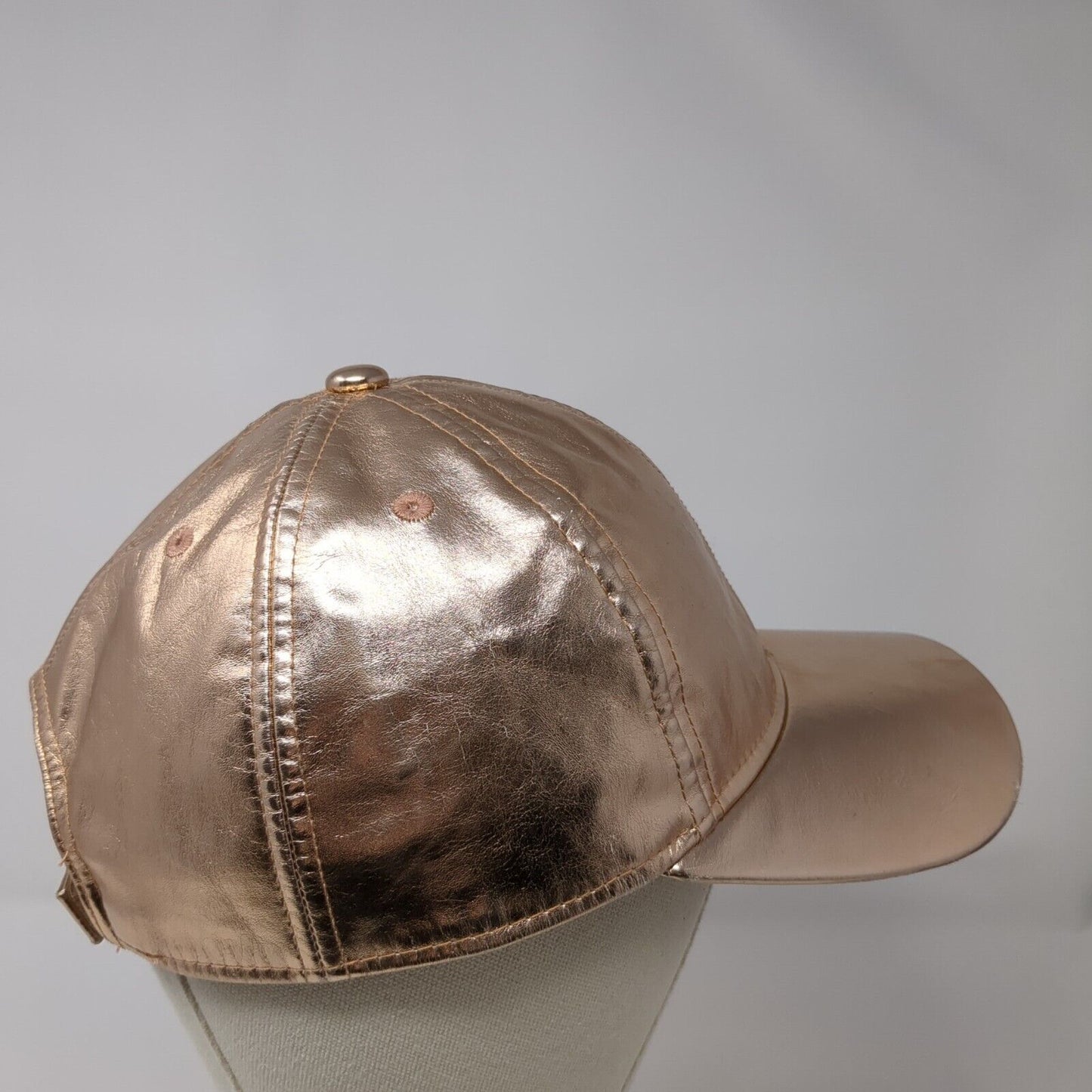 Gymboree Strapback Hat Pink M/L Adjustable Solid Metallic 6 Panel
