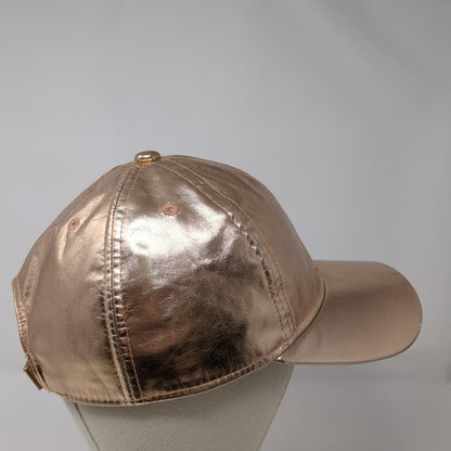 Gymboree Strapback Hat Pink M/L Adjustable Solid Metallic 6 Panel