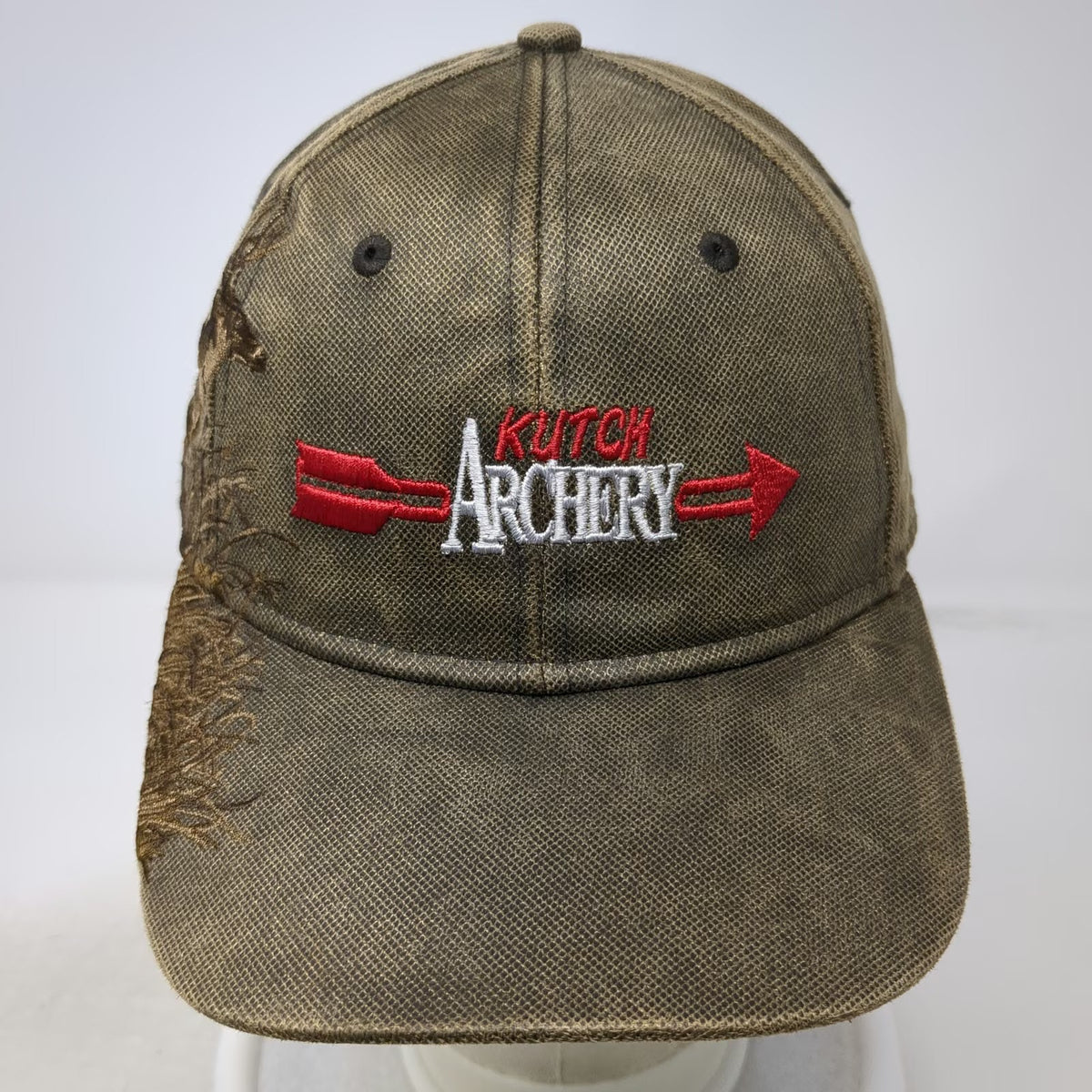 DRI DUCK Baseball Cap Brown One Size Running Buck Embroidery Waxy Cotton Hat