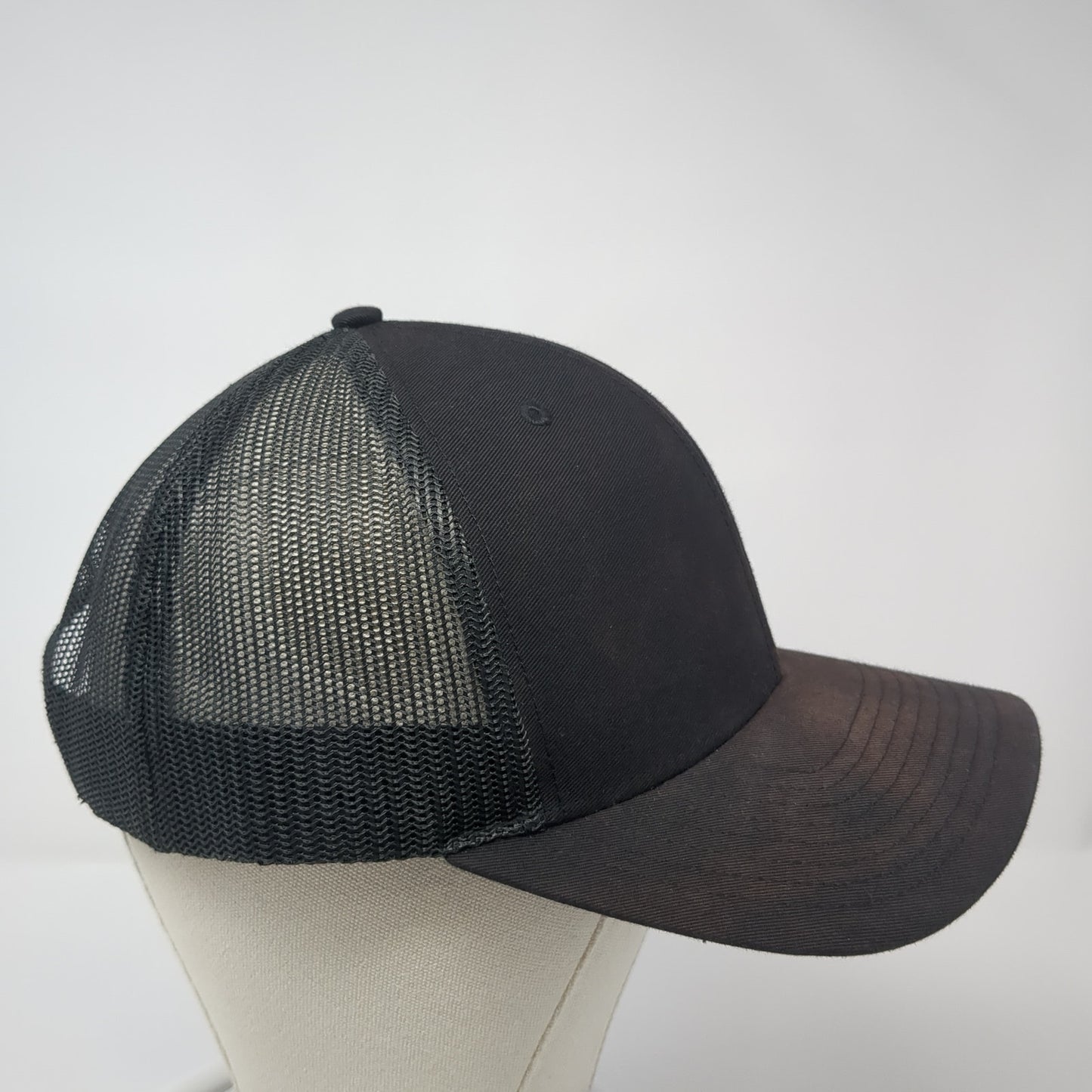 Get Moving Forward Trucker Hat Black One Size Embroidered Logo Mesh Back