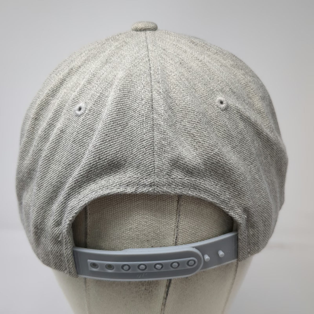 Yupoong Snapback Hat Gray One Size Ten Mile Brewing Company Green Underbrim Wool