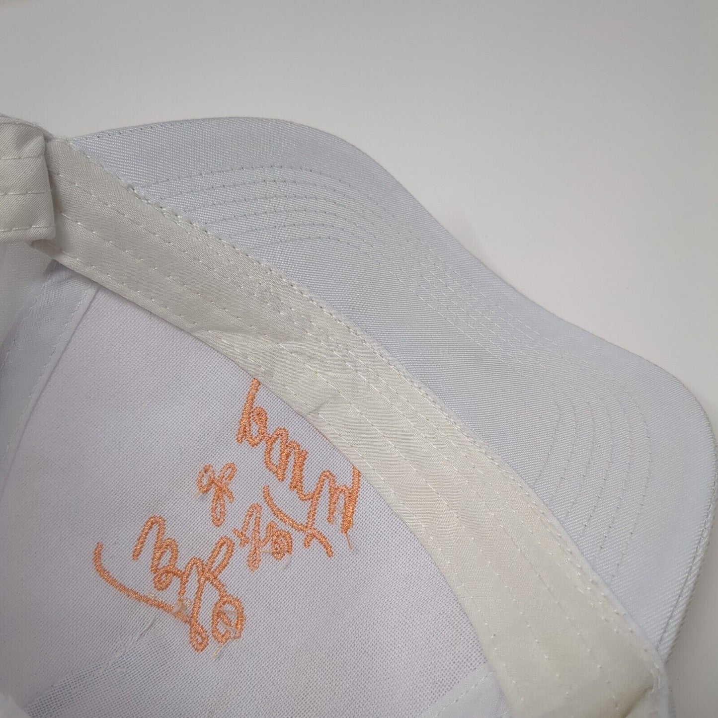 Wife Of The Party Strapback Hat White One Size Adjustable Embroidered Polyester