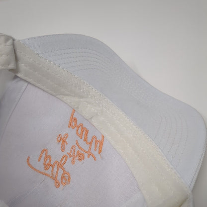 Wife Of The Party Strapback Hat White One Size Adjustable Embroidered Polyester