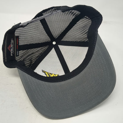 Pacific Headwear Trucker Hat Gray One Size Western Trailers Mesh Back Snapback