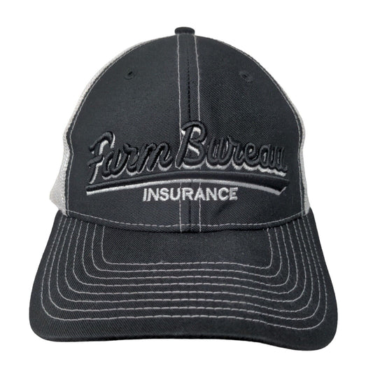 Farm Bureau Insurance Snapback Mesh Back Trucker Hat Black One Size