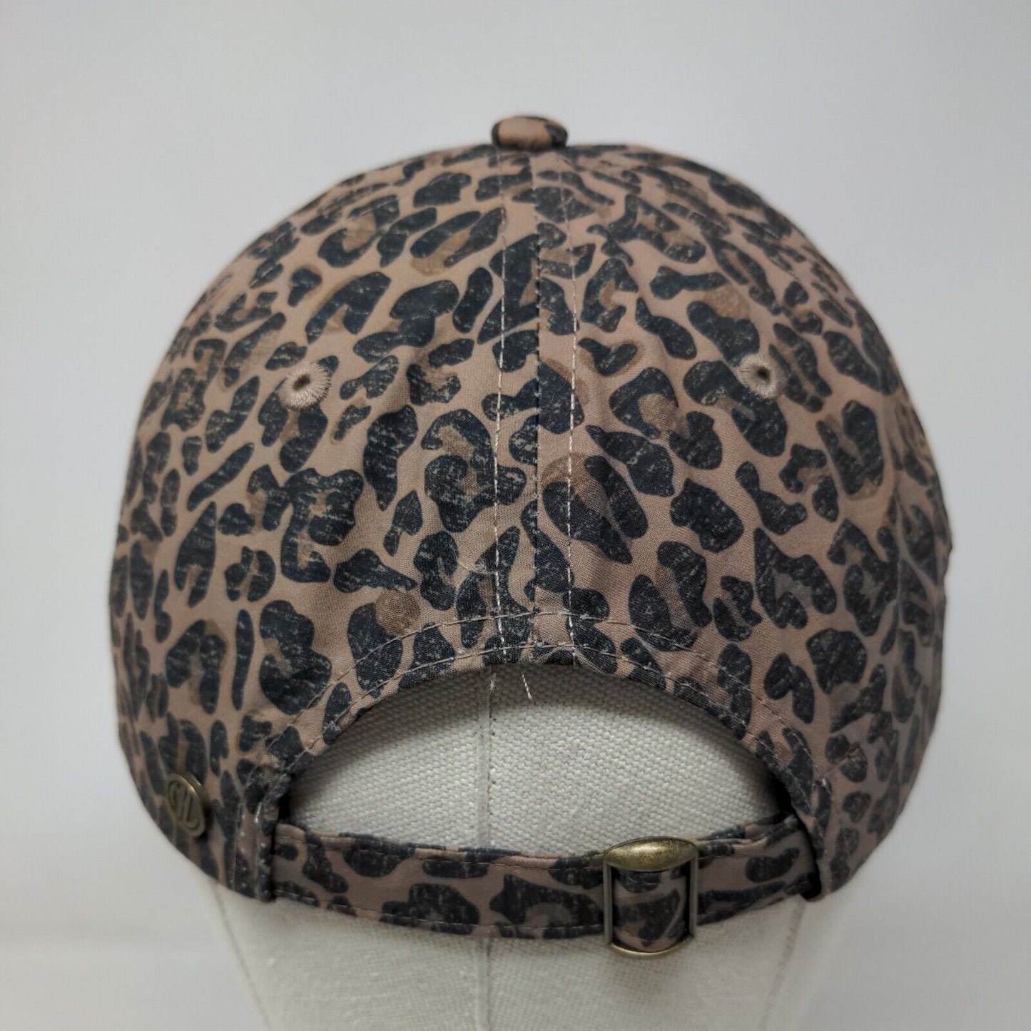 MSM Slideback Hat Multicolor One Size Embroidered Leopard Print Marley Lilly